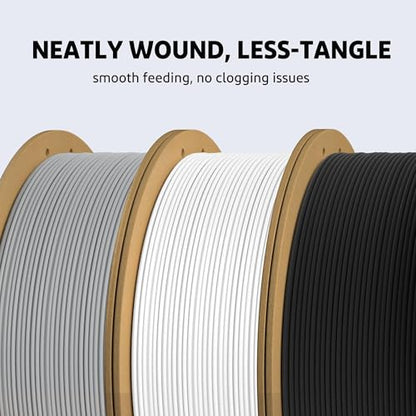 ELEGOO PLA Plus 3D Printer Filament 1.75mm Yellow 1KG, Tougher & Stronger - color: Yellow, size: 1KG