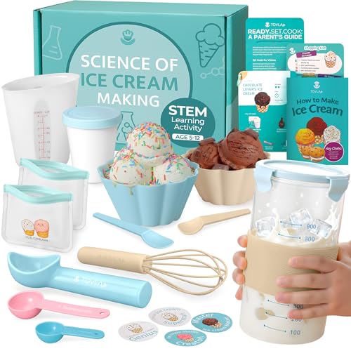 Tovla Jr. Kids Ice Cream Science Maker Kit | Real Reusable | Ages 5-12 - style: Ice Cream Making Kit