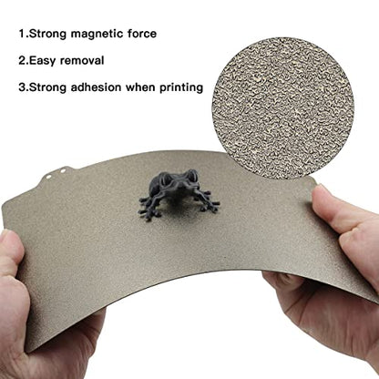 FYSETC 3D Printer QIDi X-Pro Spring Steel Bed 230 x150mm/9.0x5.9in Double Sides Textured PEI Powder Removable Build Plate for Replicatr QIDI X-Pro Creatorr Pro