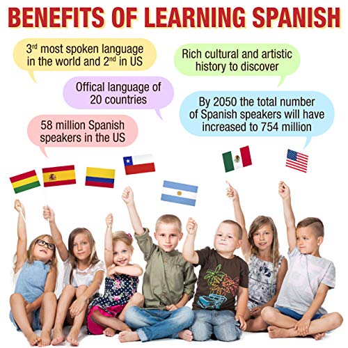 Bilingual Learning Toys - Spanish Number Toys for Toddlers 1-3 - color: Numbers & Shapes Green