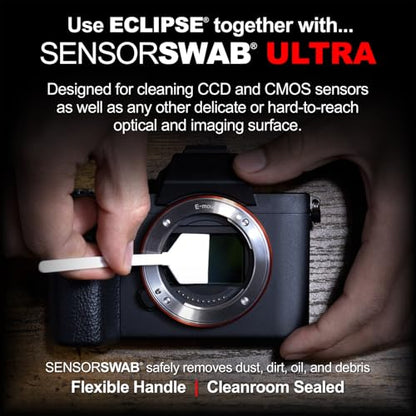 Eclipse Optic Cleaning Solution - Camera Lens and Digital Sensor Cleaner Fluid - Works with All Cameras, Binoculars, and Other Optical Products - Dropper Tip (59ml) - 2oz - size: 2oz, style: Eclipse