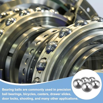 uxcell 40mm Bearing Balls, 316 Stainless Steel Precision Balls Mirror Finish, G1000 Grade for Bearings Bicycles Casters - size: 40mm