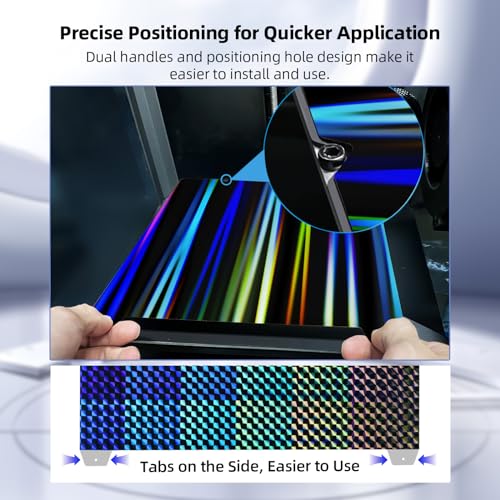 IdeaFormer-3D Smooth H1H Build Plate 235x235mm, Rainbow Streak+Phantom Beam H1H Spring Steel Bed Plate with Magnetic Build Plate for Creality K1/K1 SE/K1C/Ender 3 S1/Pro/Ender 3 V3 SE/KE/Ender 5 S1 - color: Rainbow Streak+Phantom Beam H1H