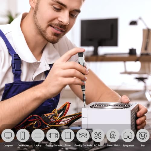 STREBITO Precision Screwdriver Set 142-Piece Computer Tool Kit Magnetic Screwdriver Set Laptop Screwdriver Kit Electronic Repair Kit Tech Toolkit for PC, Phone, Macbook, Nintendo, PS4, Xbox Controller - color: Grey