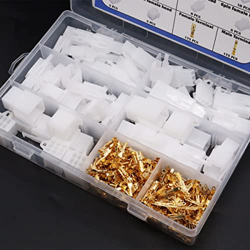432pcs Automotive Electrical Wire Connectors Kit 2.8mm 2 3 4 6 9 Pin Automotive Electrical Wire Male Female Socket Plug and Pin Header Crimp Wire Terminals Connector Assortment Kit - size: 432pcs