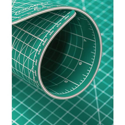 Density-upgraded 24" x 36" Large Self Healing Sewing Mat, Idemeet Rotary Cutting Mat 5-Ply Cut Board for Crafts Hobby Project, Scale Size 24" x 36", A1, Green - color: Green, size: 36.8"L x 24.8"W