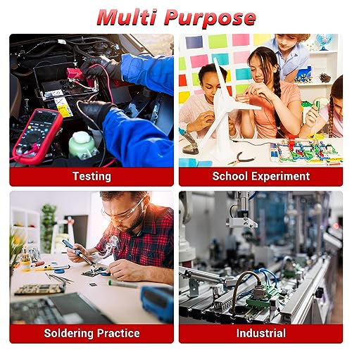 MiOYOOW Soldering Practice Kit, DIY PWM Adjustable Signal Generator Voltage Current Tester Electronics Project Kit, LED Display Multifunctional Frequency Counter Soldering Kit for Learning