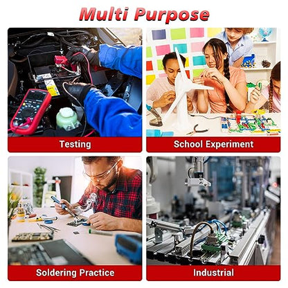 MiOYOOW Soldering Practice Kit, DIY PWM Adjustable Signal Generator Voltage Current Tester Electronics Project Kit, LED Display Multifunctional Frequency Counter Soldering Kit for Learning
