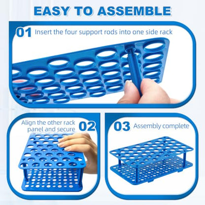 50-Well Centrifuge Tube Rack, Detachable Stand, φ0.66 inch, 1 PCS - size: 50-well