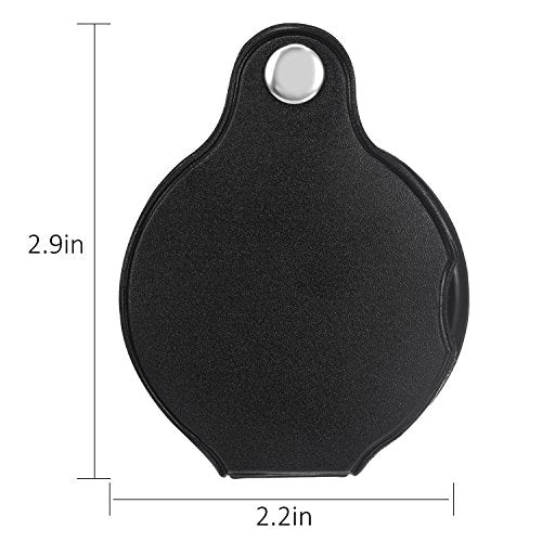 HESTYA 4 Pcs 10x Mini Magnifying Glass Folding Pocket Magnifier Glass Loupe