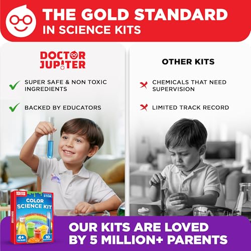 Doctor Jupiter Color Science Experiments Kit for Kids Ages 4+ - style: Color Science Kit: 4+