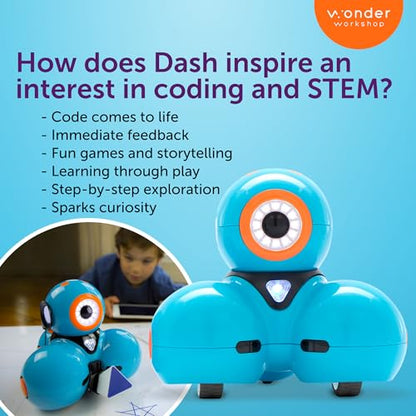 Wonder Workshop Dash Robot - Coding Robots for Kids 6 and Older - size: Dash Robot