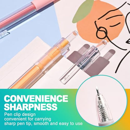 6-Pack Retractable Craft Knife Set – Precision Paper Cutter Pen for Scrapbooking, Art & DIY Projects