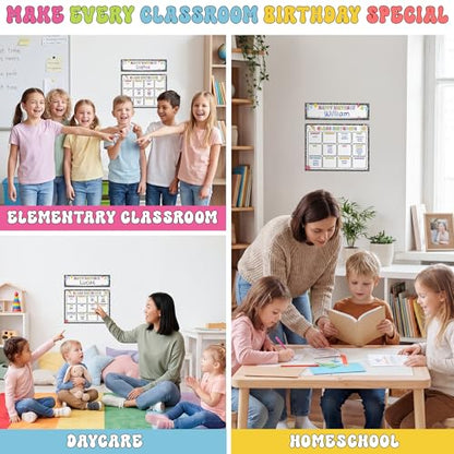 BEAWART Classroom Birthday Chart for Classroom, 2 Pack Composition Notebook - color: Composition Notesbook