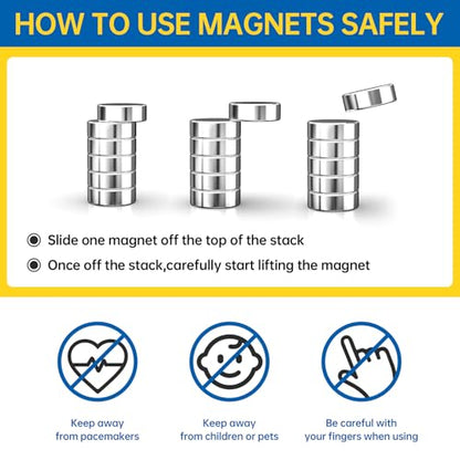 Magnet for Crafts, 622PCS Small Neodymium Magnet for 3D Printing - size: 10 Sizes Mix 622PCS