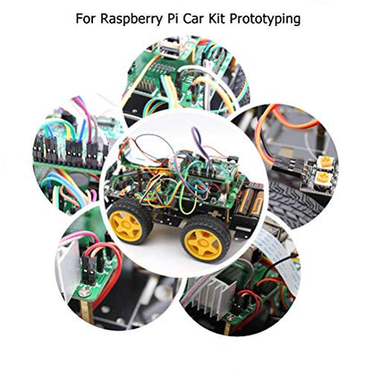 Multicolored Breadboard Jumper Wire Dupont Kit for Arduino, Raspberry Pi (120 Wires - 10CM - 4INCH)