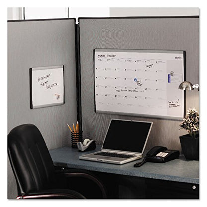 Quartet Dry Erase Board, Magnetic, 14" x 11", Whiteboard, Cubicle, Arc, Aluminum Frame (ARC1411) - size: 11"W x 14"H, style: Dry Erase