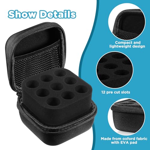 Teenyyou 9 Slots Peptide Case for Fridge Fits Standard 10ml Vials - color: Black, size: 9 Slots, style: Solid