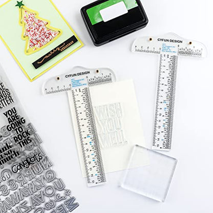10PCS 6 Inches/15cm Acrylic Clear T-Square Ruler, Inches and Metric, T Square Ruler, Transparent, T Ruler, for Crafting Drafting and General Layout Work Art Framing & Drafting Scrapbooking Crafting - color: 10PCS Clear Acrylic Ruler