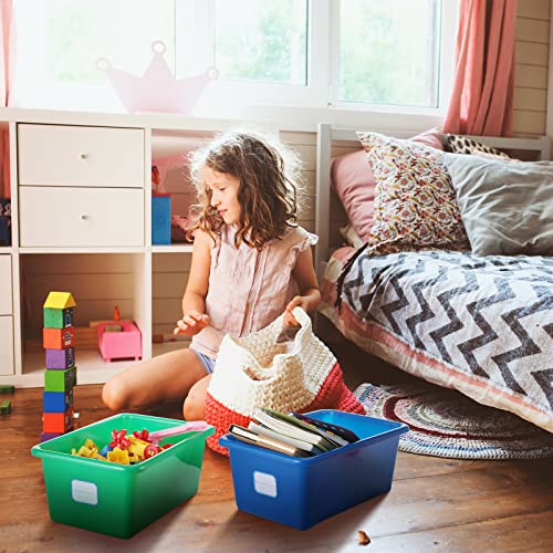 Hoolerry 24 Pack Classroom Storage Bins, 11.5 x 7.5 x 5 Inch, Colorful