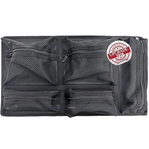 LAFENLIN Lid Organizer for Pelican 1510 Case, Hook & Loop - Screws Inc. - color: 1510 Lid Organizer-Circular Mesh Black