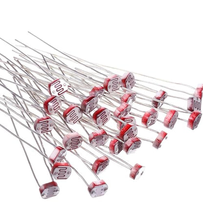 EBOOT 30 Pieces Photoresistor Photo Light Sensitive Resistor Light Dependent Resistor 5 mm (5516) - style: 5516