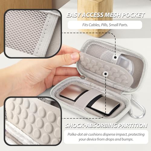 Heart Rate Monitor Case Compatible with KardiaMobile 6L & 1L, Beige - color: Beige