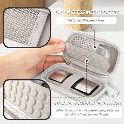 Heart Rate Monitor Case Compatible with KardiaMobile 6L & 1L, Beige - color: Beige