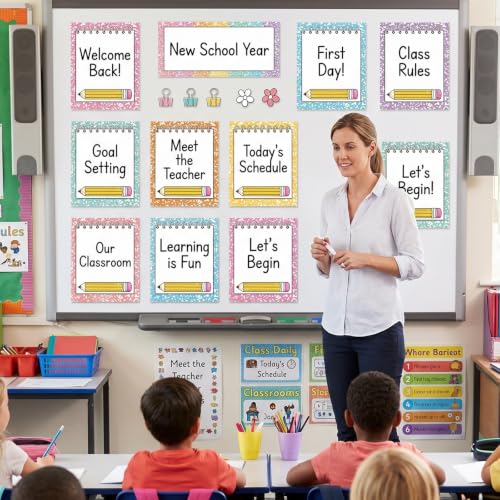 Magnetic Objectives Board for Classroom, Learning Dry Erase Labels - color: File Folder