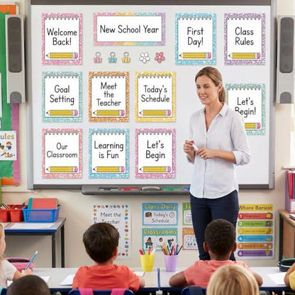 Magnetic Objectives Board for Classroom, Learning Dry Erase Labels - color: File Folder