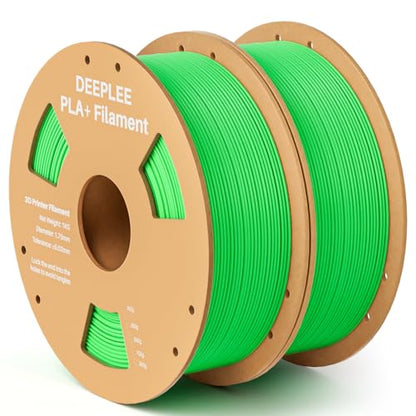PLA+ 1.75mm 3D Printer Filament 2 Pack 1kg Neon Green - color: 2*neon Green