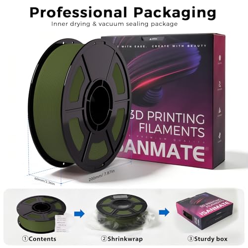 iSANMATE Matte PLA Filament 1.75mm Clown Red PLA 30-300mm/s 1KG for Bambu - color: Clown Red