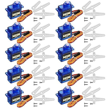 10PCS SG90 9G Mini Micro Servo Motor for Arduino RC Robot Airplane - style: 10PCS SG90