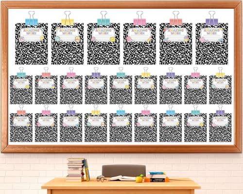 Composition Display Bulletin Board Student Work Classroom Display Bulletin Board Decor Inspirational Student Work Wall Cutout Back to School Borders for Teacher Classroom Office Chalkboard Wall Decor