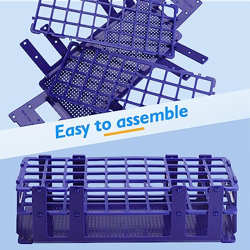 Test Tube Rack - 5pcs Plastic Test Tube Holder,40 Holes Lab Test Tube Rack,Detachable Tube Rack,20mm Large Centrifuge Tube Rack
