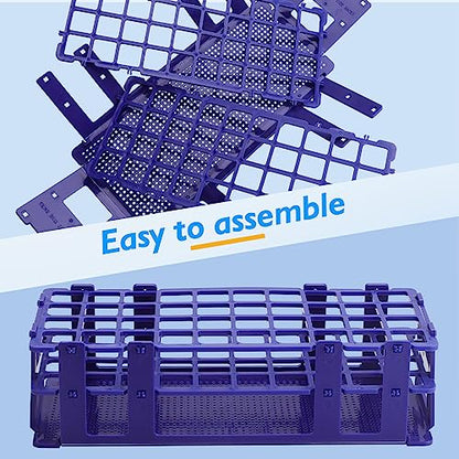 Test Tube Rack - 5pcs Plastic Test Tube Holder,40 Holes Lab Test Tube Rack,Detachable Tube Rack,20mm Large Centrifuge Tube Rack