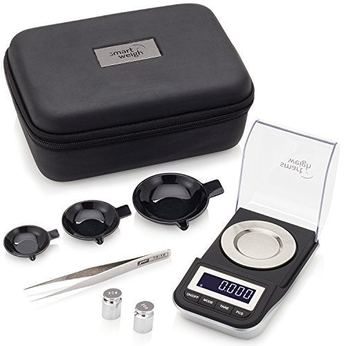 Smart Weigh Milligram Powder Scale, 50g x 0.001g, Reloading, Weed & Gold - size: GEM 50