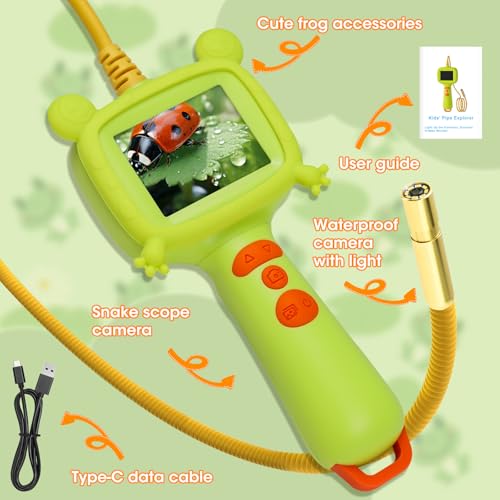 Borescope Camera with Light for Kids Outdoor/Indoor Nature Exploration