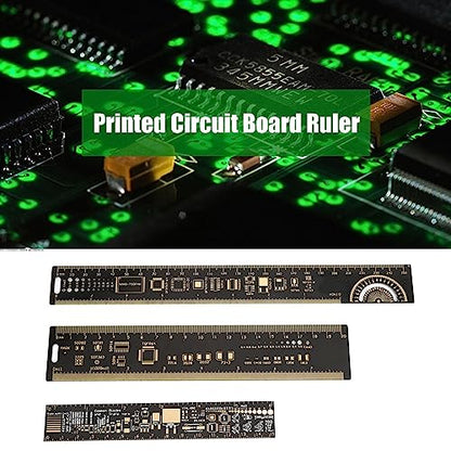 Engineering Ruler, 3 PCS Multifunctional PCB Ruler, Printed Circuit Board Rulers, Electronic Engineering Rulers, 15/20/25cm 6.3/7.87/10.23 Inch