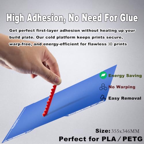 Cold Texture PEI Build Plate for Bambu Lab H2D/H2D Pro/H2S - size: 355x346mm