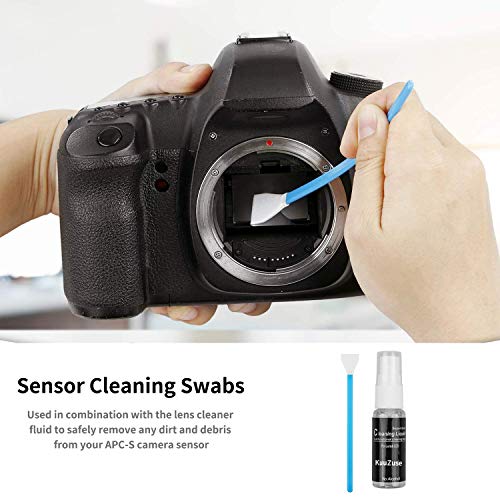 Professional DSLR Camera Cleaning Kit with APS-C Cleaning Swabs, Microfiber Cloths, Camera Cleaning Pen, for Camera Lens, Optical Lens and Digital SLR Cameras. - color: red
