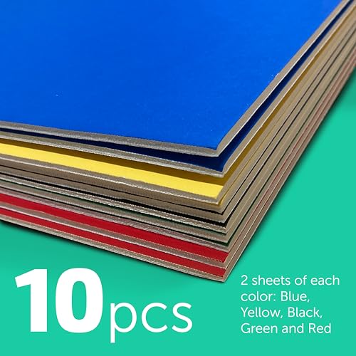 Flipside Products 36” x 48” Foam Project Boards for Presentations, Science Fair, School Projects, Event Displays and Trifold Picture Board - Assorted Colors - 10 Pack - color: Assorted, style: 10 Pack