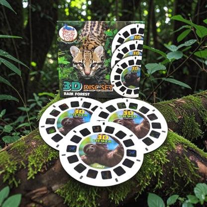 WARM FUZZY Viewfinder Reels Rainforest Animals | 3 Reels - color: Rainforest Animals