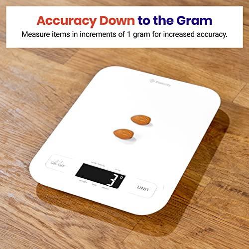 Etekcity Food Kitchen Scale, Digital Grams and Ounces, Large - color: Clean White