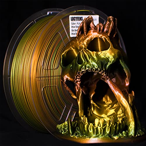 3D Printer Filament, PLA Filament 1.75mm, Vintage Metal Rainbow PLA Filament, +/- 0.02mm, 3D Printing Filament 1kg/2.2lbs - color: Silk Vintage Metal