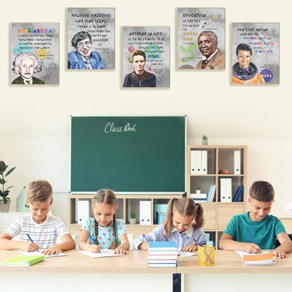 Famous Scientists Motivational Wall Art for Classroom Must Have Decor