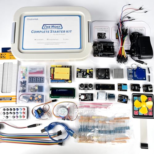 Most Complete Starter Kit for UNO R3 Project Electronics Starter Kit with Tutorial Compatible with IDE STEM Projects for Teens Adults Robotics & Engineering Kits Science | Coding | Programming Kit