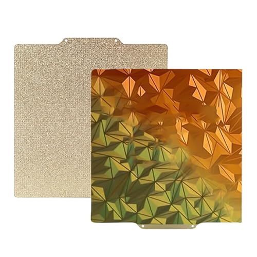 BORDSTRACT Double-Sided Build Plate, PEI Spray + PEO Chameleon Spring Steel Flexible Plate 220x220mm Without Soft Magnetic Base for Most Models of 3D Printer Platforms - style: PEI spray + PEO chameleon 220*220mm