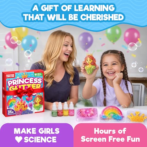 Doctor Jupiter Princess Glitter Soap Making Kit for Kids Ages 6+ - style: Princess Glitter Soaps: 6+