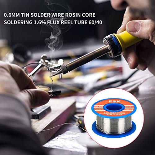 Soldering Iron Kit, 60W Soldering Iron with Ceramic Heater, 5-in-1 Adjustable Temperature Soldering Welding Iron Kit for any Hobby Enthusiast - color: 5-in-1